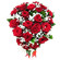 red roses bouquet with babys breath. Azerbaijan