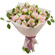 bouquet of lisianthuses carnations and alstroemerias. Azerbaijan