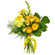 Yellow bouquet of roses and chrysanthemum. Azerbaijan